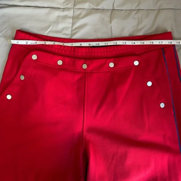 Rag & Bone Naval Track Pant, True Red with Blue Side Stripes – Size L - Picture 15 of 15